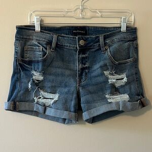 Aeropostale Low-Rise Midi Jean Shorts. NWOT